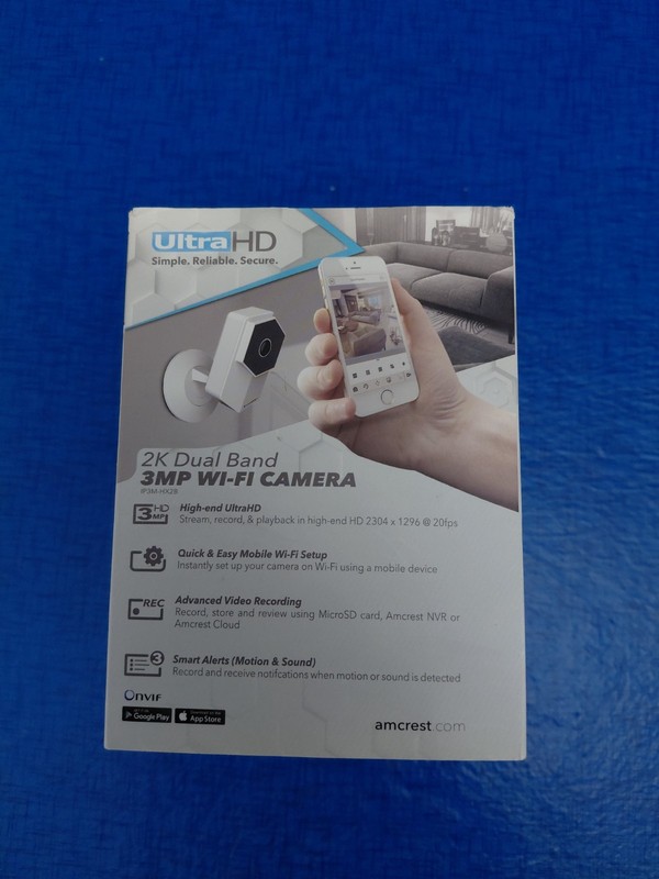 Amcrest Shield Ultra HD 2K 3MP IP3M-HX2W White. Includes Adapter, Hardware,& Box gallery