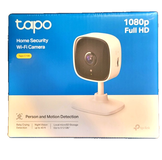 3 TP-Link Tapo 1080P Indoor Security Camera Baby Monitors C100 (SEALED In Boxs)