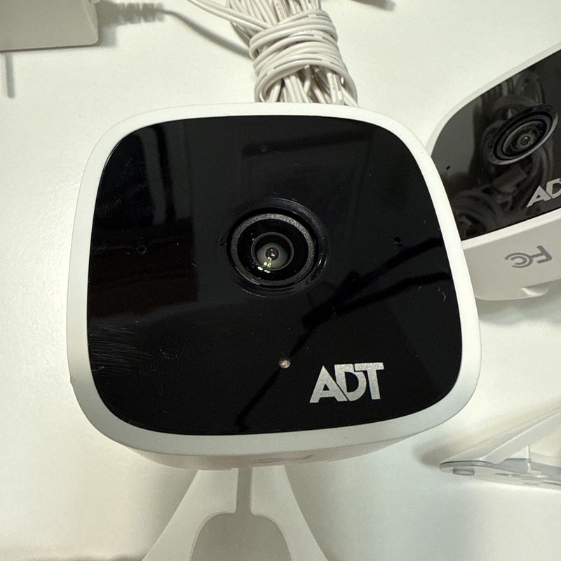 2 ADT RC845 FHD Wireless Indoor Security Cameras w/ Power Adapters gallery