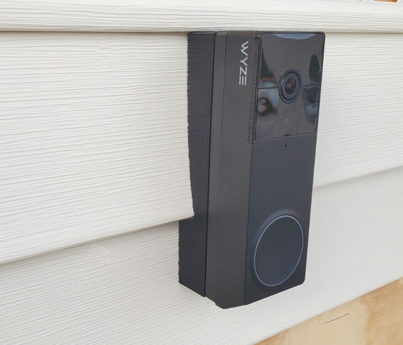 Wyze Duo Cam Doorbell 4 inch Vinyl Siding Mounting Bracket Wedge UV Resistant gallery