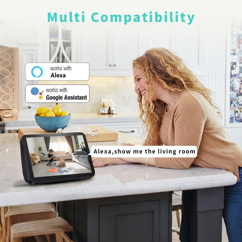 Indoor Camera 3K HD Indoor Security Camera 360° Pan/Tilt Pet Camera 2 Way Audio gallery