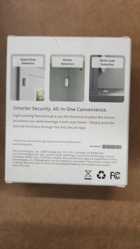 Arlo All-in-One 8 in 1 Sensor Smoke Alarm Listening Open/Close Tilt Detection gallery