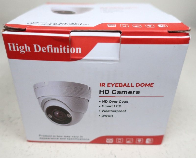 HD Camera HD-5EB28WA CAMERA Eyeball w Built in Mic White New