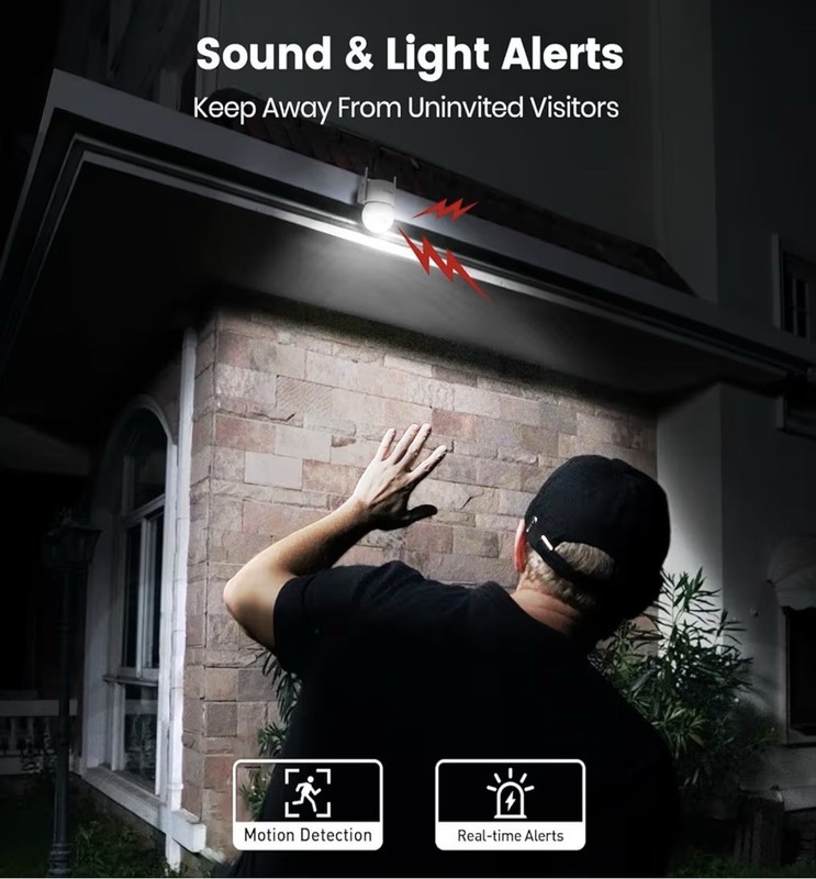 Aosu 3K Outdoor Security Camera, 360° PTZ, Auto-Tracking, 400-Lumen Spotlight gallery