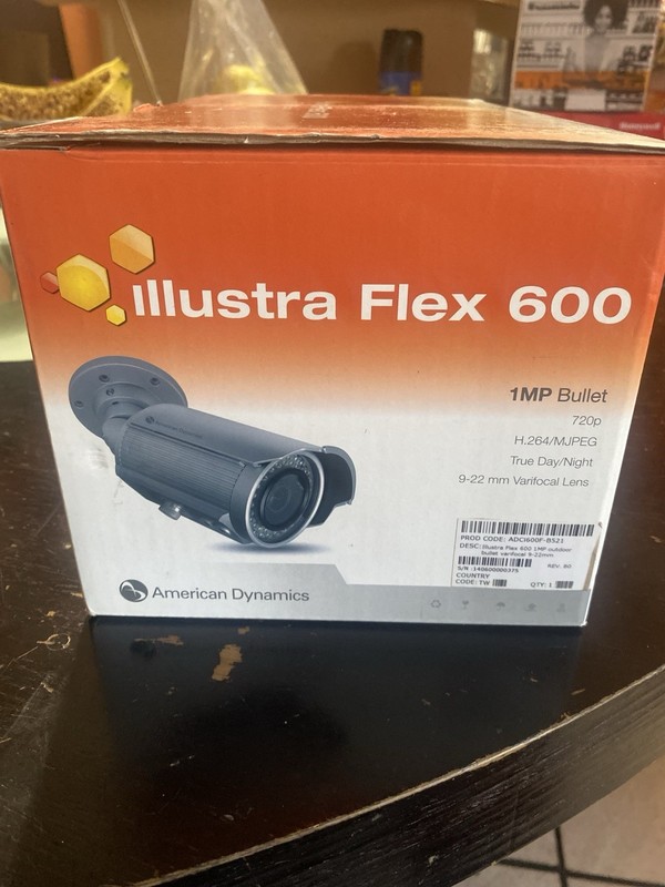 Illustra Flex 600 ADCi600F-B521 1MP Bullet 720p Outdoor Camera