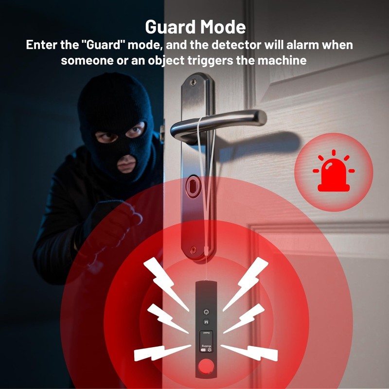 6-in-1 Hidden Camera Detector & RF Signal Scanner, Anti-Spy Bug Sweeper, Portabl gallery