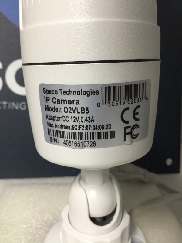SPECO O2VLB5 Security IP Color Camera W/ 3.6mm 2MP 28 LED D/N Full HD 1080p NEW! gallery