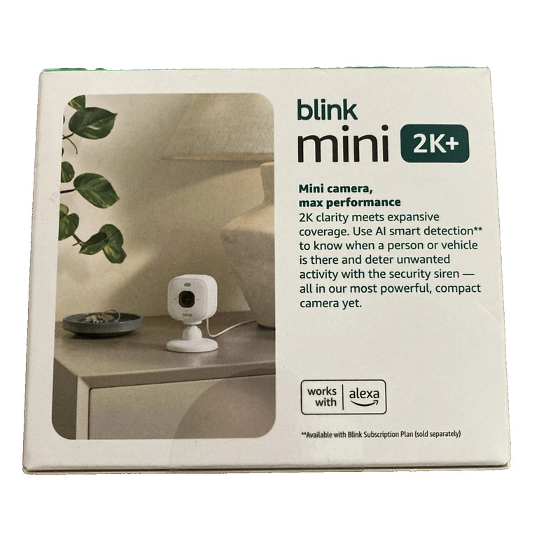 Blink Mini 2K+ (Newest Model) – Plug-In Home & Pet Indoor Security Camera gallery
