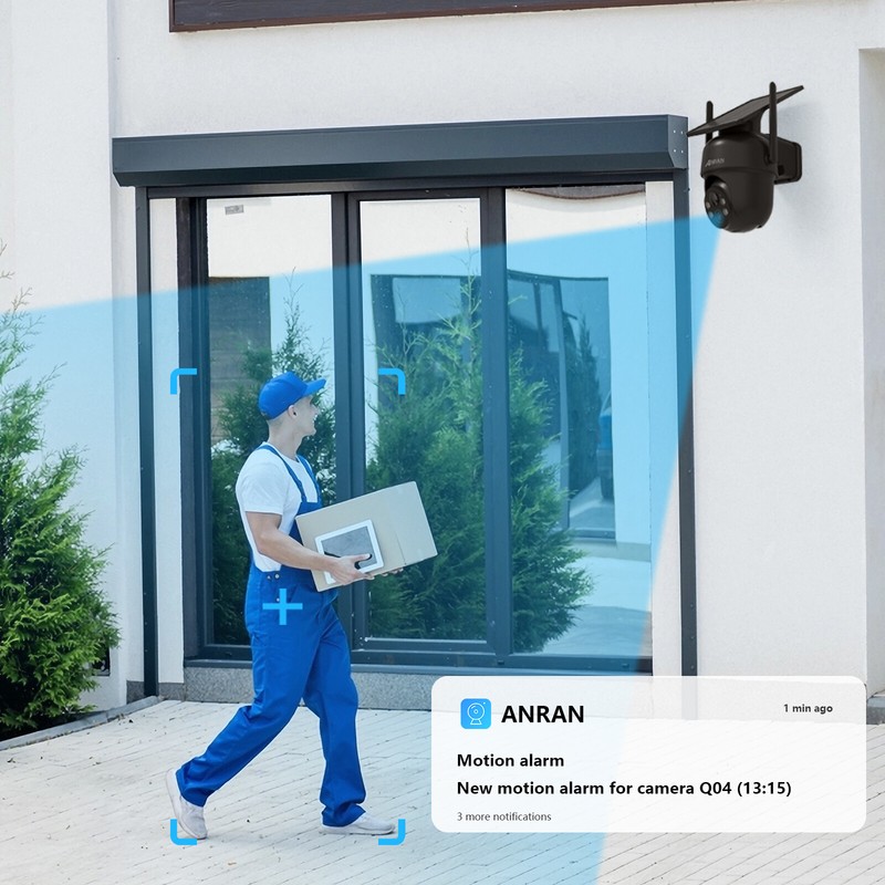 ANRAN 5MP Solar Security Camera 360° PTZ Wifi Battery Powered Home Outdoor gallery