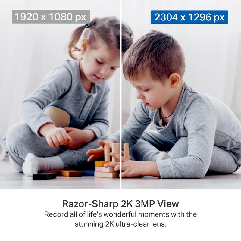 2K Indoor Pan/Tilt Wired Security Camera - Works as a Baby Monitor & Pet Came... gallery