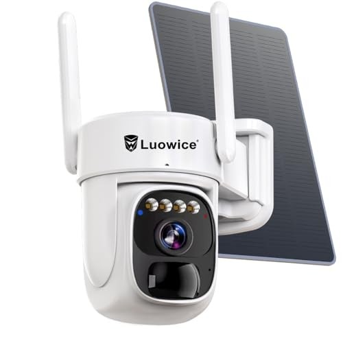 Solar Security Camera Wireless Outdoor, 3W Solar Panel, 360° Pan Tilt Solar gallery