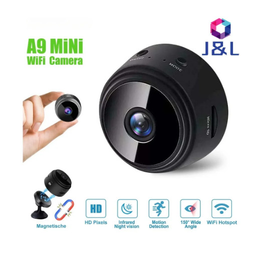 Minicámara de vigilancia A9 1080P HD con Wifi, videocámara con Sensor, vídeo Web