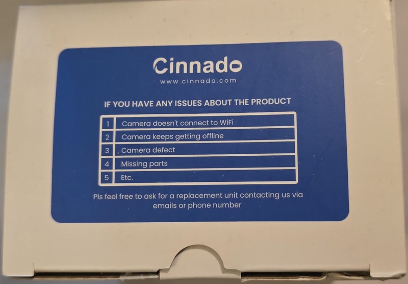 Cinnado D1 2K Indoor Security Camera Lightiy Used gallery