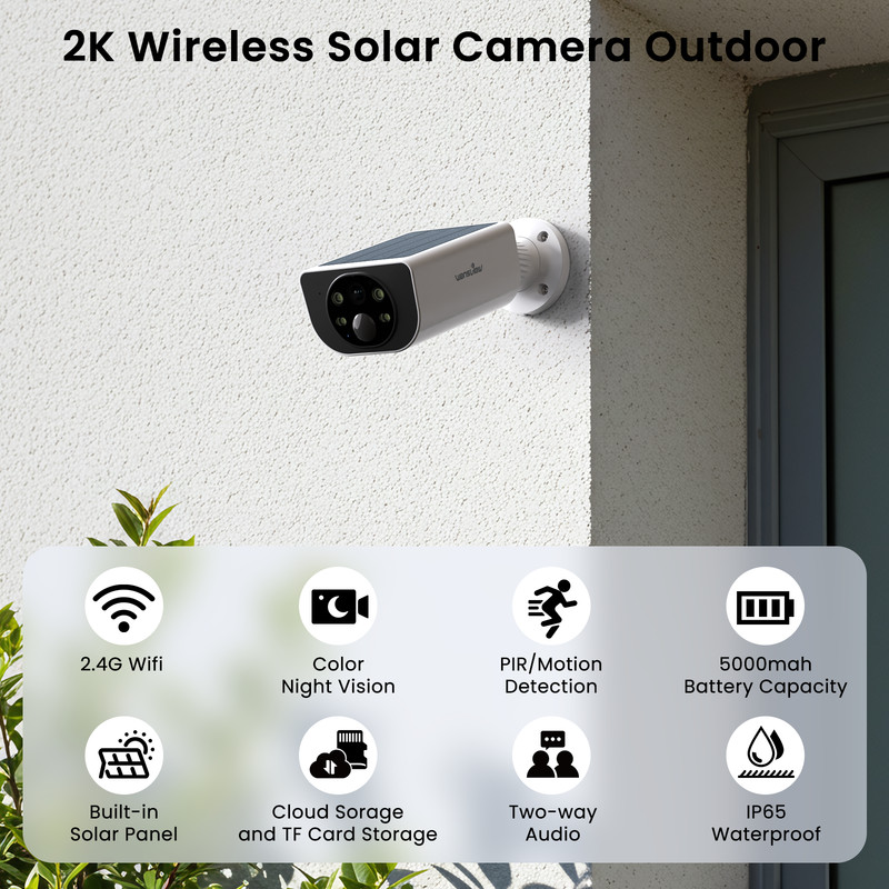 Wansview 2K Wireless 2.4G WiFi Security Camera System Smart Outdoor Night Vision gallery