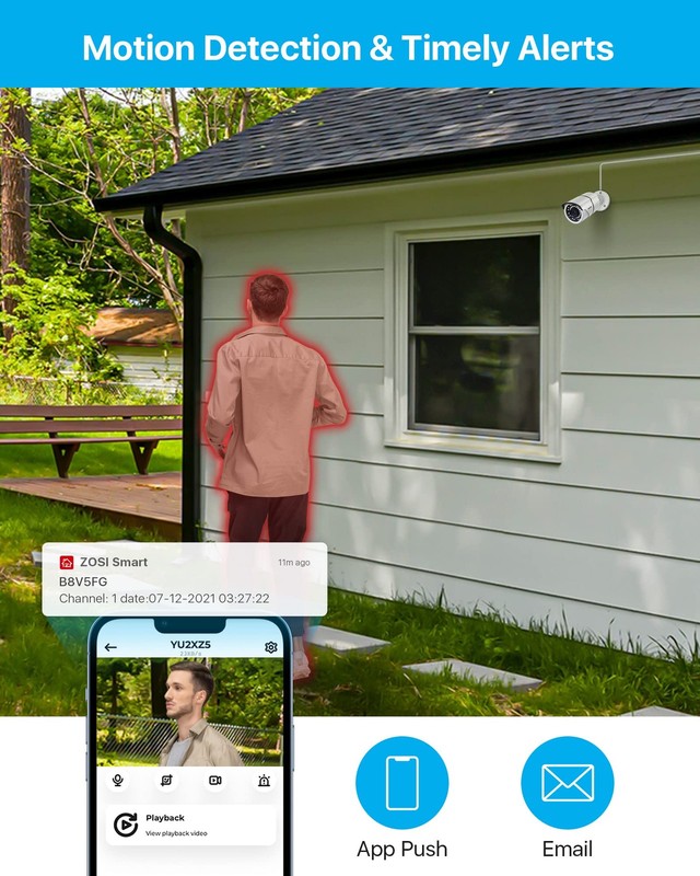 ZG2615E 5MP PoE IP Bullet with Night Vision for Outdoor Indoor Power Over Eth... gallery