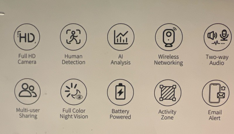 New MaxiViz Security Smart Camera Wireless Outdoor, Battery Powered Sealed gallery