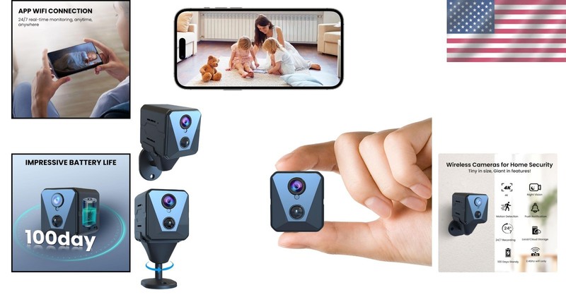 Advanced 4K HD Security Camera for Home - 100 Days Standby & Remote Access gallery