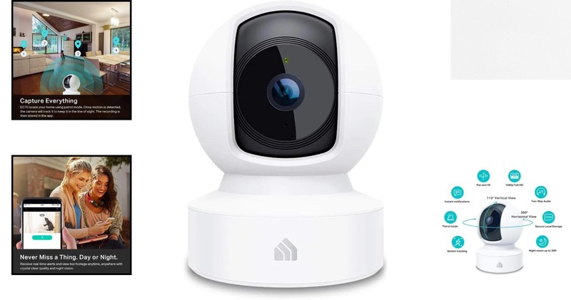 1080p HD Pet & Baby Monitor - Smart Security Camera with Alexa Compatibility gallery
