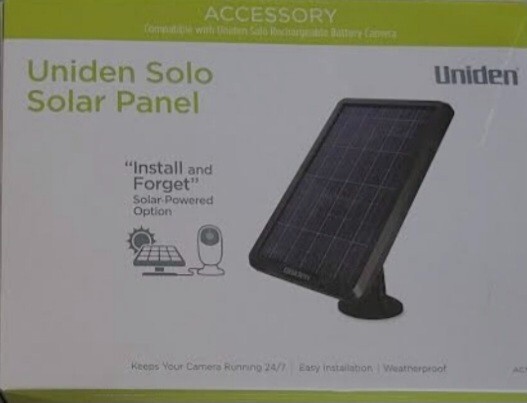 Uniden Solo Color Solar Panel Accessory for SCP1 Solo Color Security Camera gallery
