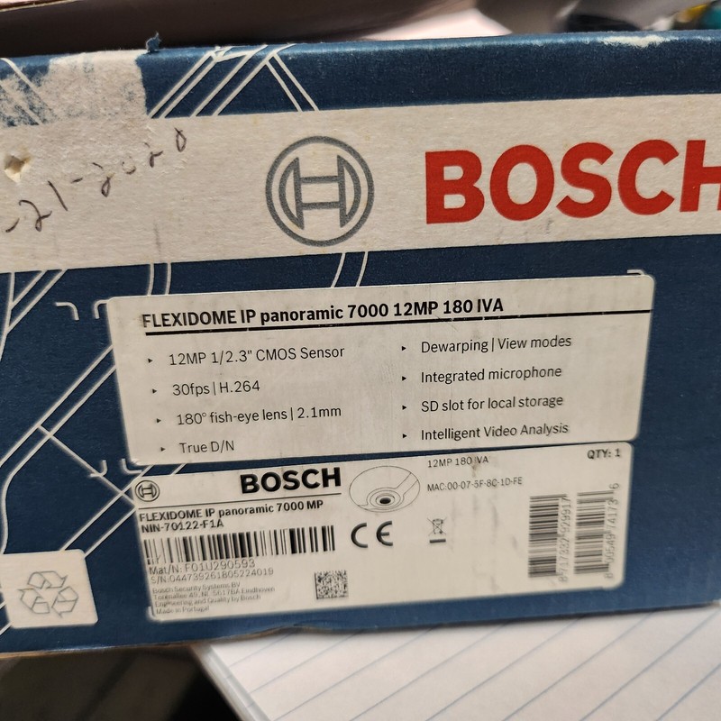 Bosch NIN-70122-F1A Flexidome IP Panoramic 7000 12MP 180 IVA Fixed Dome Camera gallery