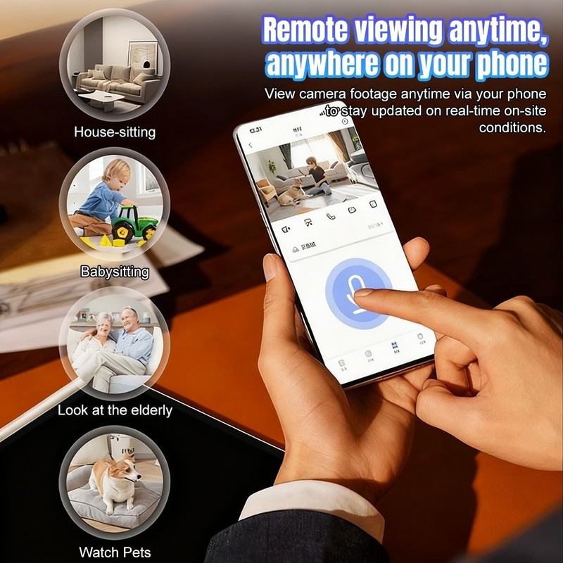1080P Wireless Security Camera Indoor Smart WiFi Home PTZ IP Cam Night Vision gallery