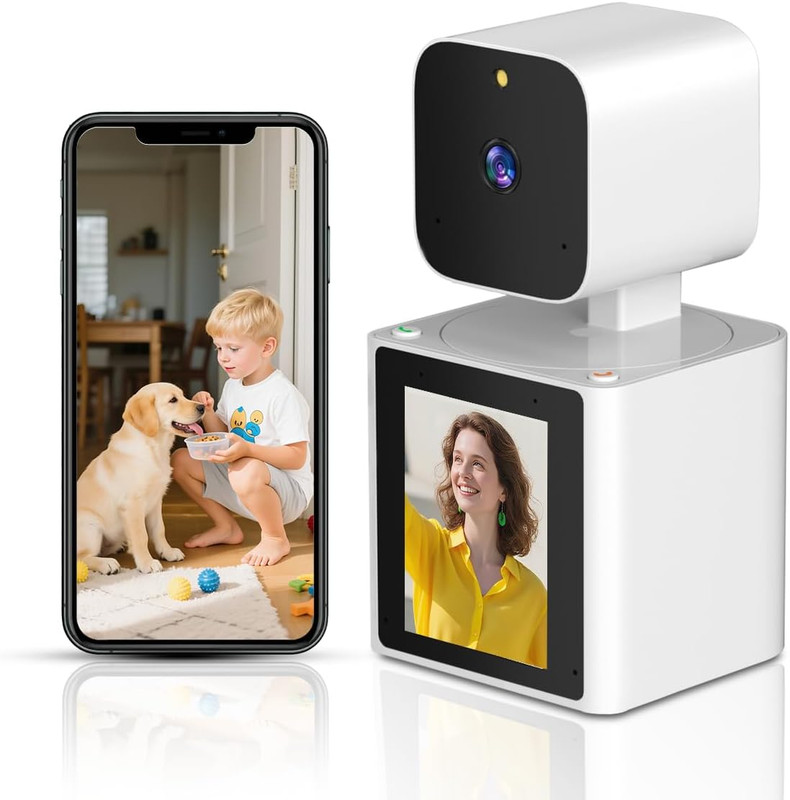 Home Security Camera Indoor,Pet Camera,1080P Dog Camera with Two Way Video,Monit
