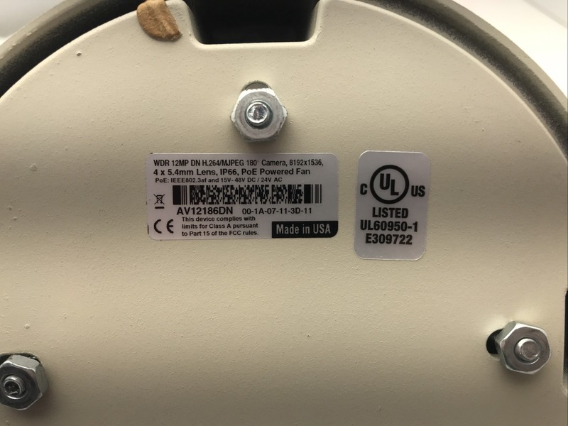 Lot of 3 AV12186DN Arecont Vision 180° 12 Megapixel IP66 Security IP Camera gallery