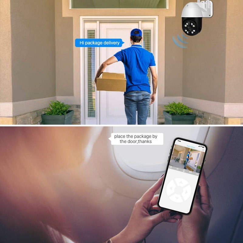 1080P PTZ IP Camera 2MP Color Night Vision Auto Tracking Wireless CCTV SmartCam gallery