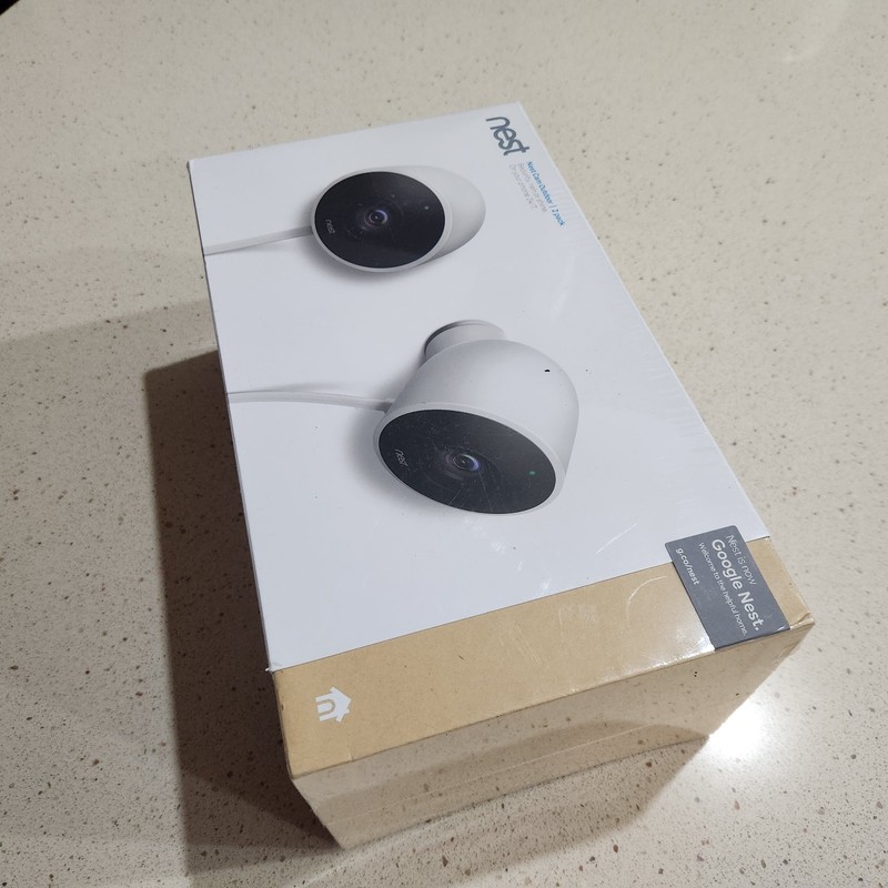 Google Nest Cam Outdoor 2-Pack 1st Generation Weatherproof Camera - New gallery