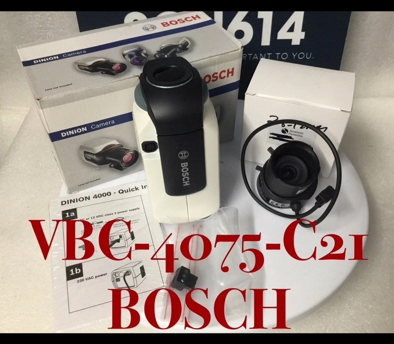 Bosch VBC-4075-C21 CCTV Color Camera Ultra High Resolution 720TVL 2.8-12mm NEW!