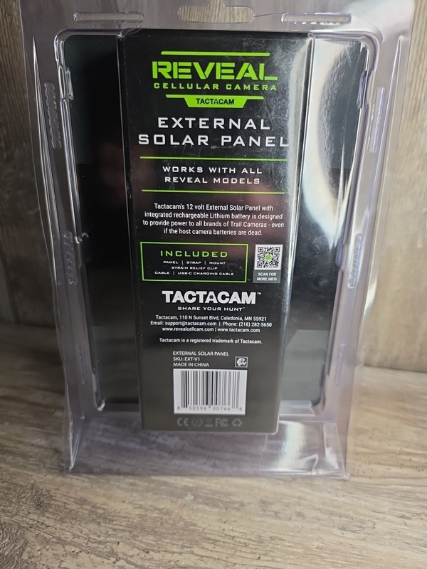 Tactacam Solar Panel for Cellular Security Camera Reveal EXT-V1 gallery