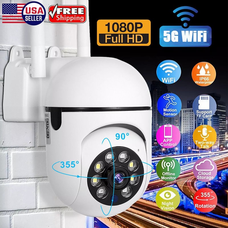 Wireless 5G WiFi Security Camera System Smart Outdoor Home Night Vision 1080P HD