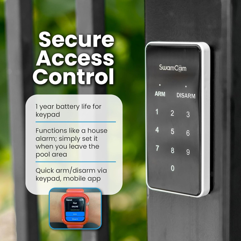 Pool Alarm Wi-Fi Camera System – ASTM F2208 Certified – Smart Pool Safety for In gallery