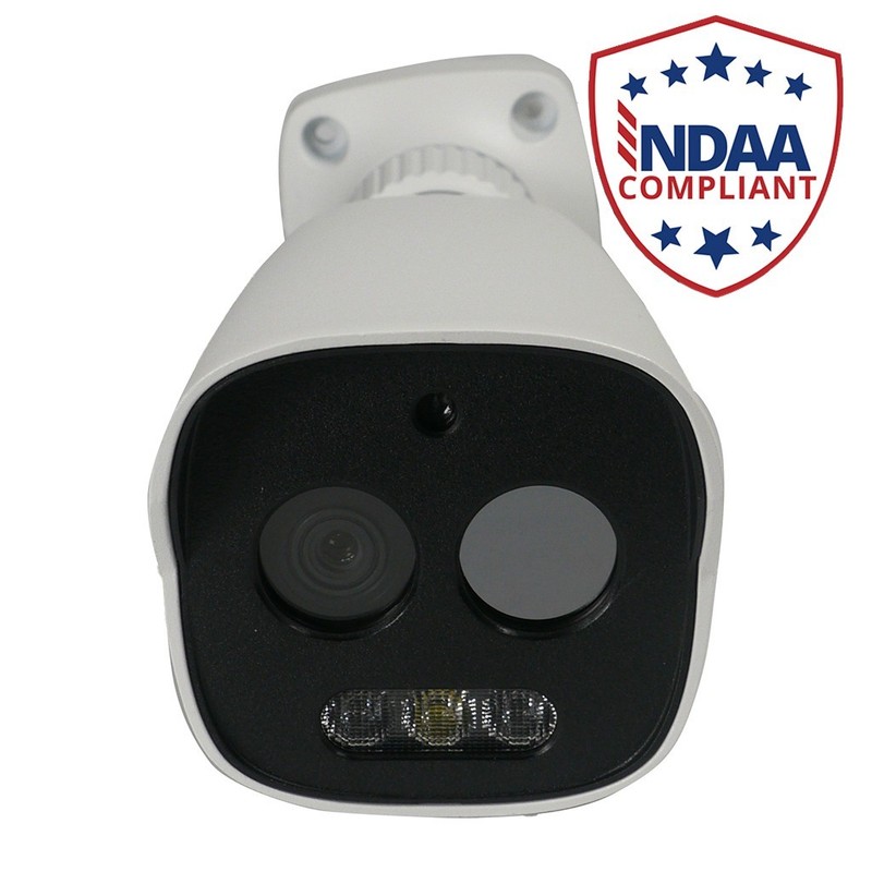 Dual Sensor Thermal / 5mp IP Bullet Camera with 7mm Lens