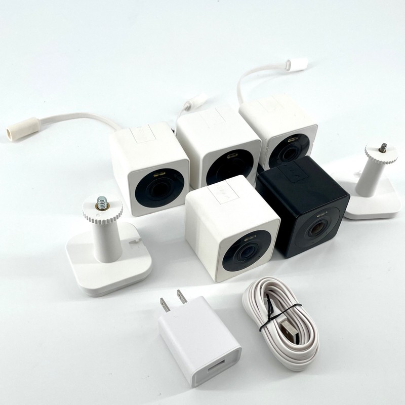 Lot of 5 Wyze Cam OG Wired Indoor/Outdoor 1080p HD Smart Home Security Cameras
