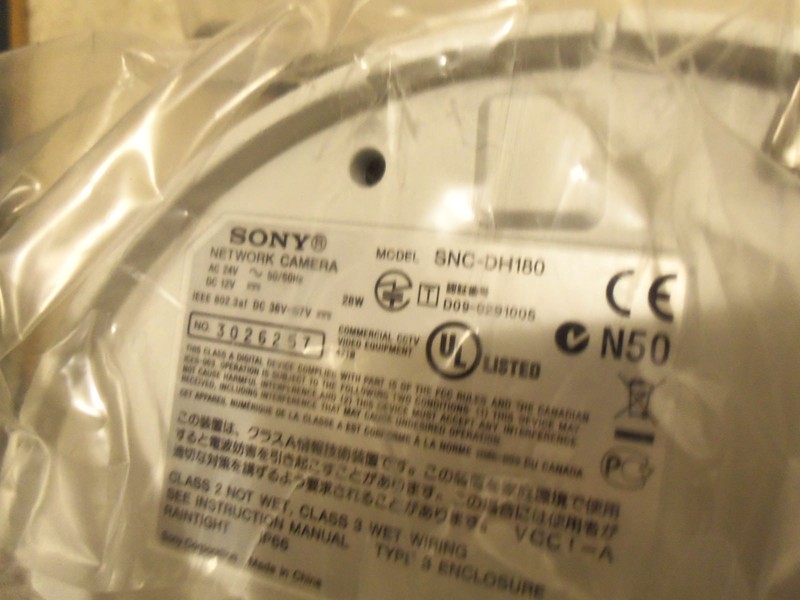 Sony SNC-DH180 Network 720p HD Outdoor POE Fixed Security Surveillance Camera gallery
