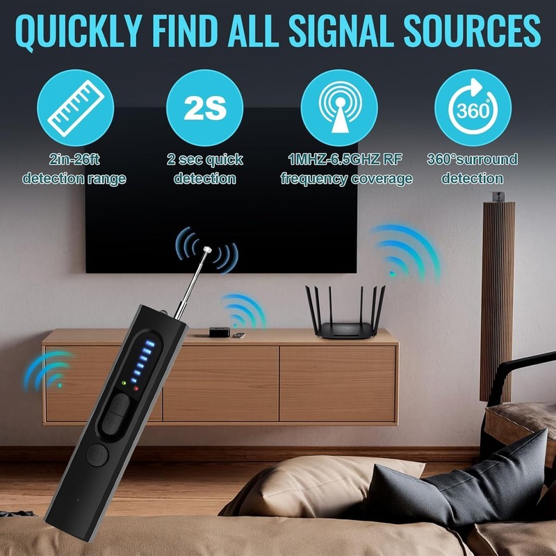 Hidden Camera Detectors, Anti-Spy Camera Finder Detector, Bug Detector, GPS H... gallery