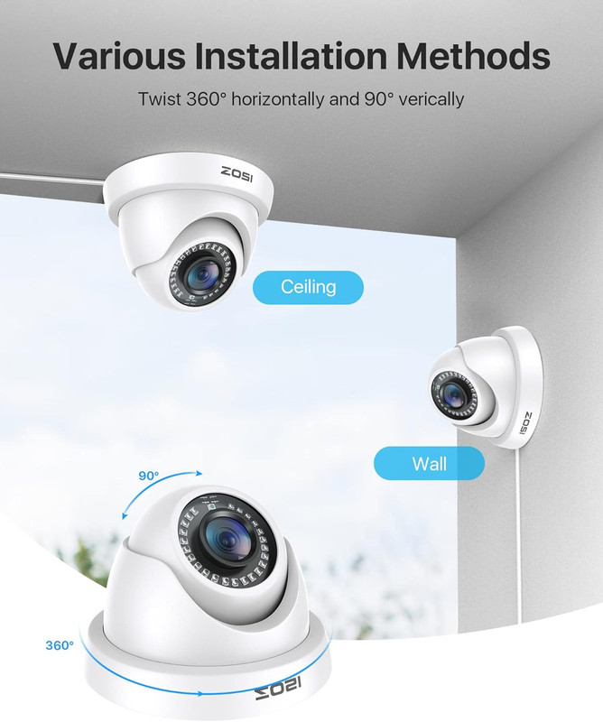 1080P Dome Security Camera Outdoor, Hybrid 4-In-1 CVI/TVI/AHD/CVBS | 2MP Day Nig gallery