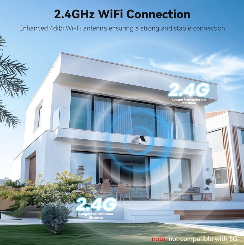 ELYSoo Solar HD Security Camera WiFi Wireless 355° View Color Night Vision Zoom gallery
