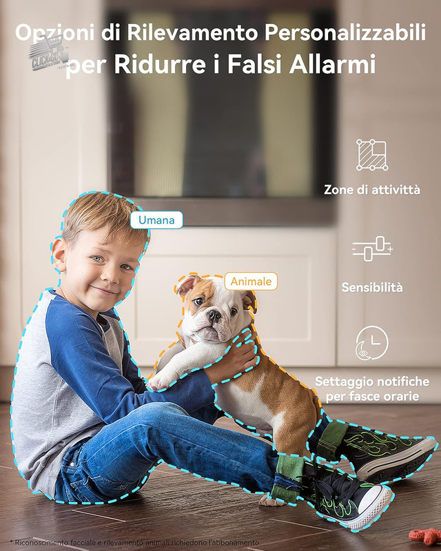 Indoor WiFi Camera Home Surveillance 2K 360° Camcorder Dogs Children gallery