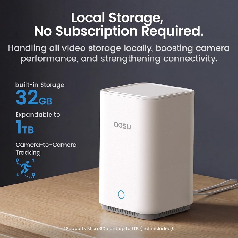 aosu Wireless Security Cam Kit 2K 4-Cam gallery