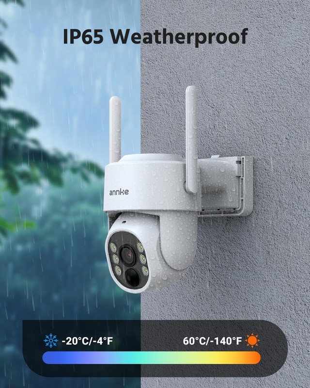 2.5K Wireless Security Camera Outdoor, 2-Cam Home Solar Camera System gallery