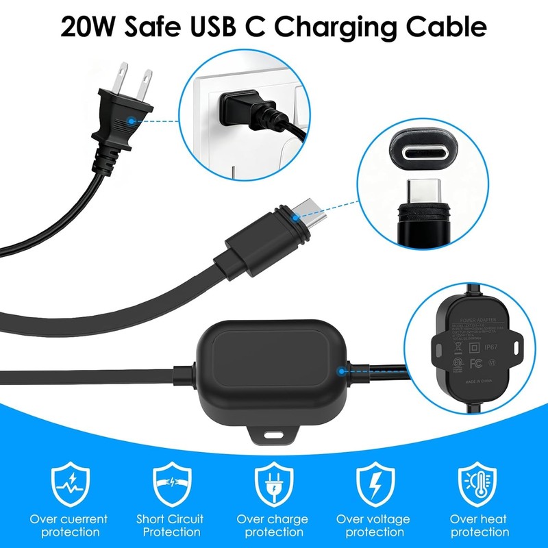 Ring Power Cord for Outdoor Cam Plus Spotlight Cam Plus/Pro Weatherproof gallery