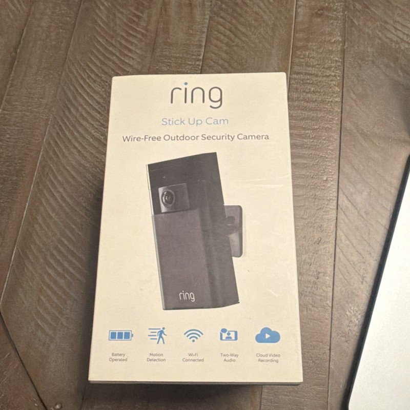 Ring Stick Up Cam Wire-Free HD Security Camera, Night Vision, Alexa Compatible