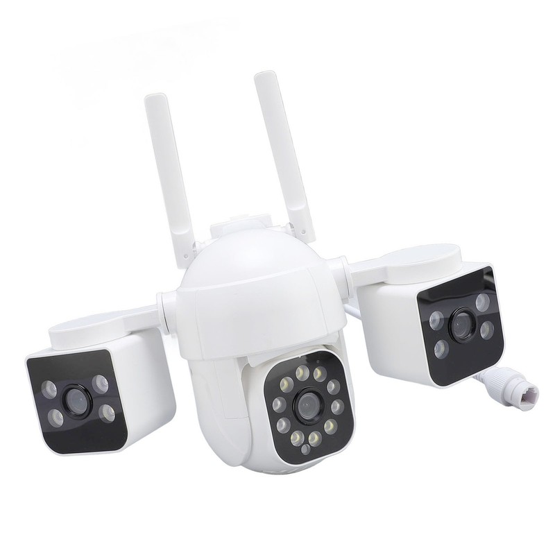 Wireless Security Camera Three Lens 1MP HD 360 Degree Pan Tilt 2 Way Talk O GOVX gallery
