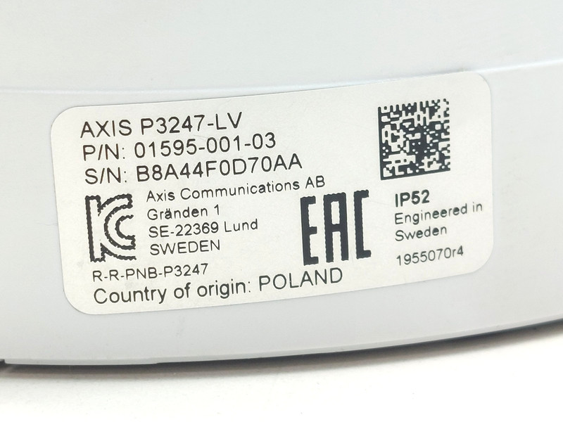 AXIS P3247-LV 5MP Network Dome Security Camera gallery