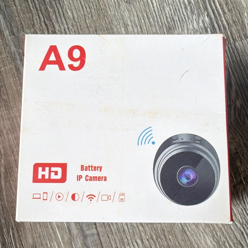 A9 1080p Wireless Wi-Fi Battery IP/Network Surveillance Camera White