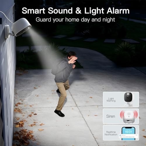 2.5K Home Security Cameras - Indoor/Outdoor, Color Night Vision, 2-Way Audio, Mo gallery