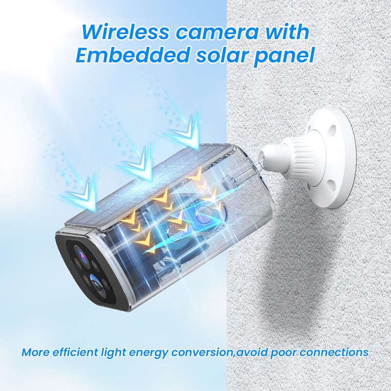ARCCTV 2Pack Wireless Security Camera Outdoor Solar Battery WiFI 4MP 2 Way Audio gallery