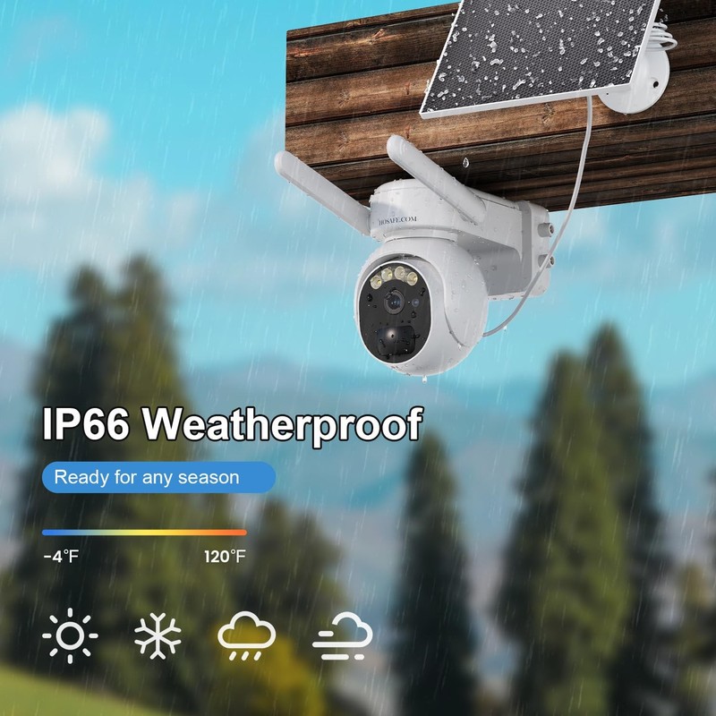 4G LTE Security Camera No Internet Needed, 360° PTZ Outdoor Camera, Solar Cam... gallery